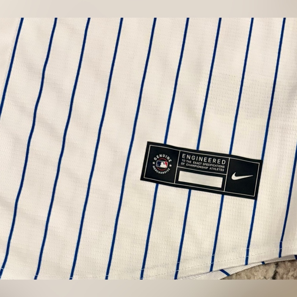 Nike Authentic Chicago Cubs Javier Baez World Series 2016 Jersey Men’s Sz: M - Picture 5 of 7